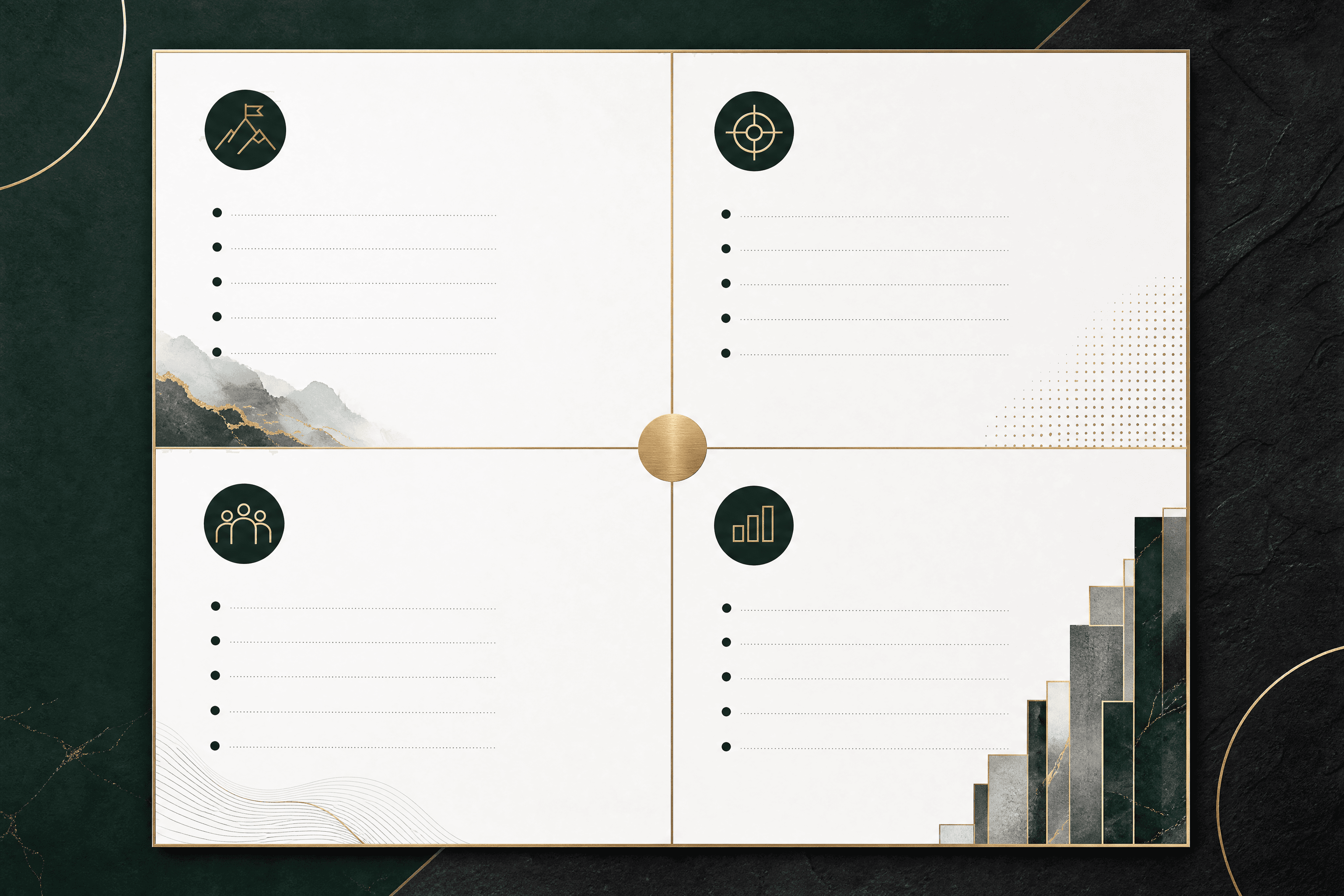 One-page strategy canvas rendered from a Millwright plan